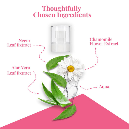 Key Ingredients of Rosey Tails – Aloe Vera, Neem, Chamomile, and Rose Oil